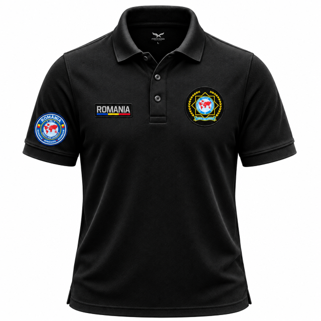 Tricou Barbati Polo IPA cu 5 Embleme