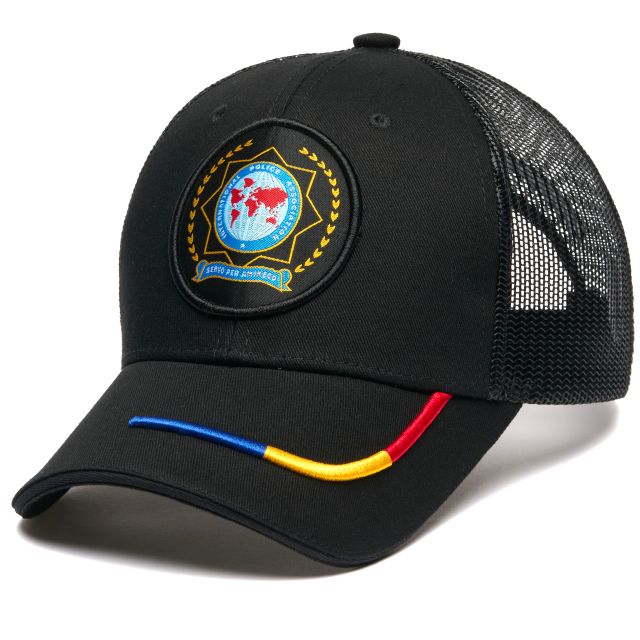 Șapcă IPA Neagra. Logo IPA. Broderie Tricolor 3D Premium. Mărime Reglabilă 58 cm