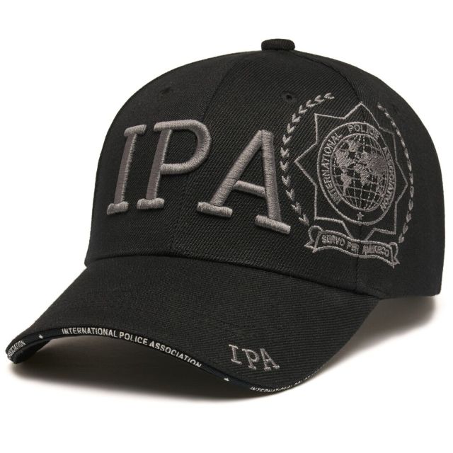Șapcă IPA Black & Logo Side . Broderie 3D Premium. Mărime Reglabilă 58